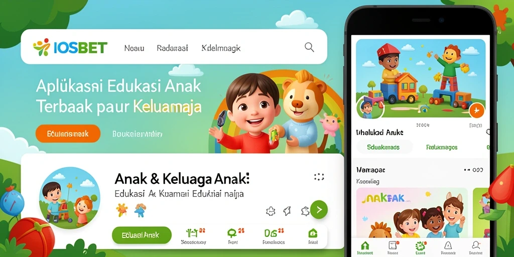 Antarmuka interaktif dan edukatif dari aplikasi IOSBET.
