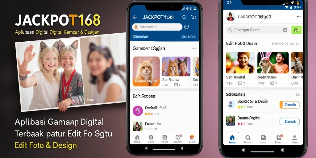 Tampilan antarmuka intuitif dan fitur canggih aplikasi Gambar Digital.