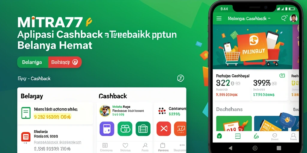 Tampilan utama MITRA77 dengan berbagai penawaran cashback menarik.