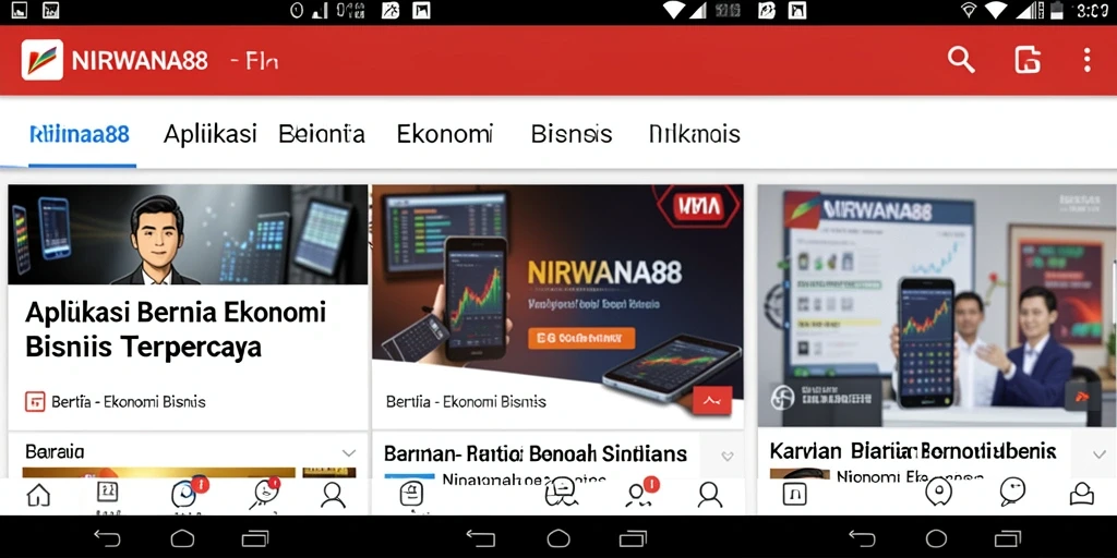 Antarmuka pengguna aplikasi NIRWANA88 yang informatif dan menarik.