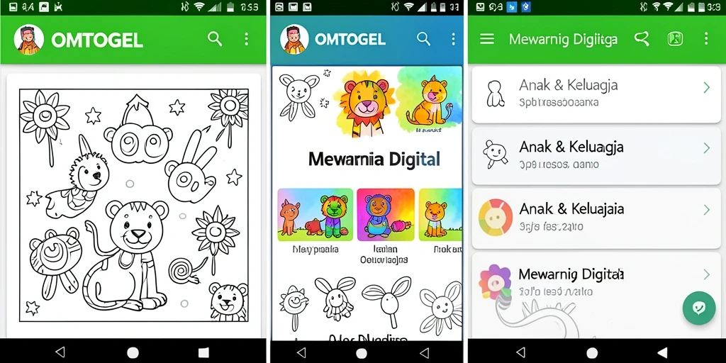 Antarmuka aplikasi OMTOGEL yang menarik dan interaktif.