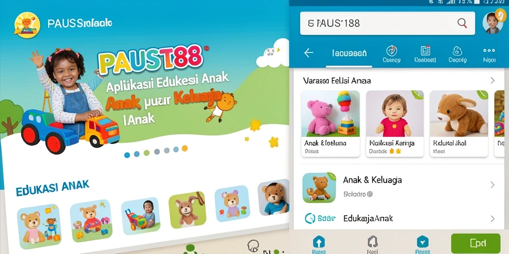 Tampilan antarmuka PAUS188 yang ramah anak dan edukatif.