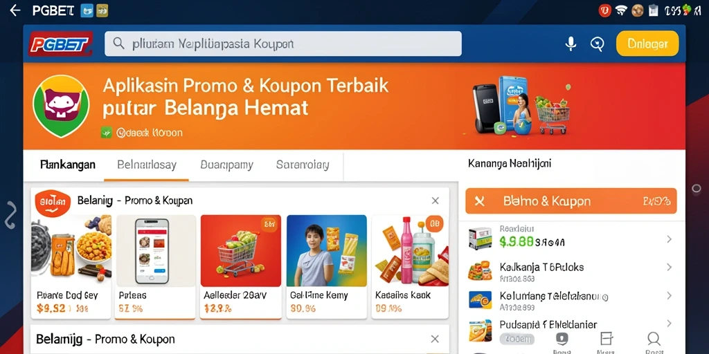 Tampilan antarmuka aplikasi PGBET yang menarik dan fungsional.
