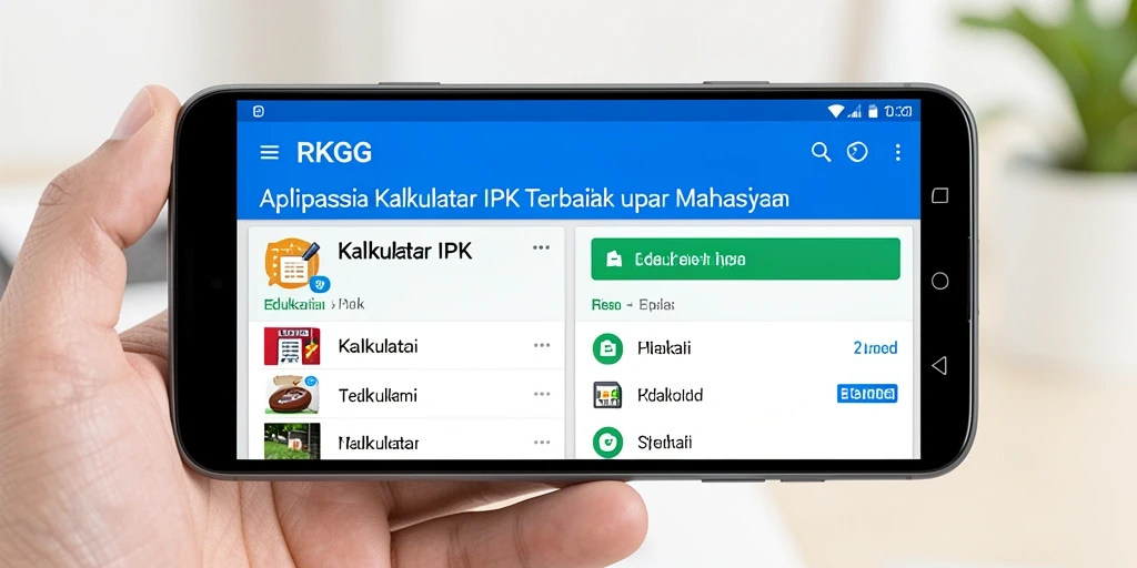 Antarmuka RKGG yang intuitif dan mudah digunakan untuk menghitung IPK.