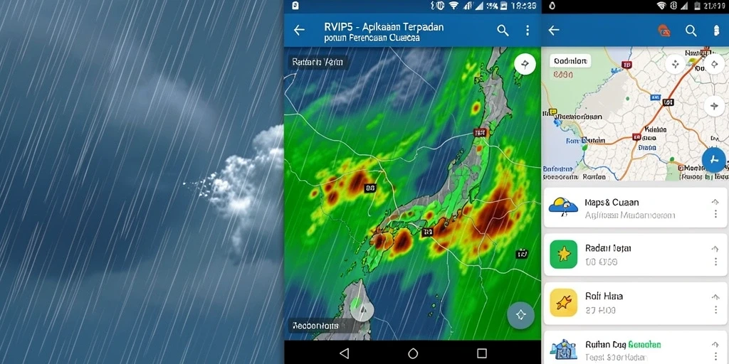 Antarmuka RVIP5 menampilkan radar hujan yang informatif dan interaktif.