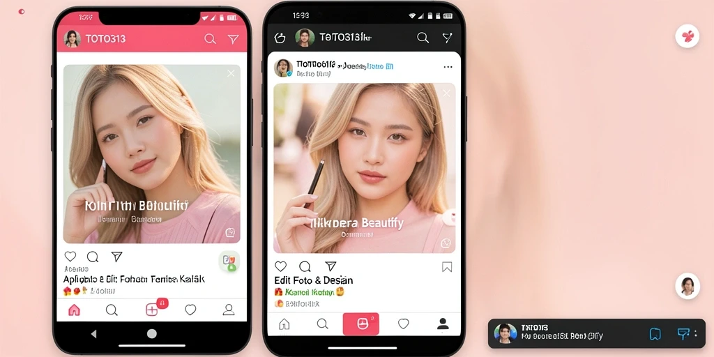 Tampilan utama aplikasi TOTO313 dengan berbagai fitur edit foto.